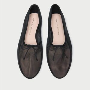 Loeffler Randall Black Mesh Ballet Flats